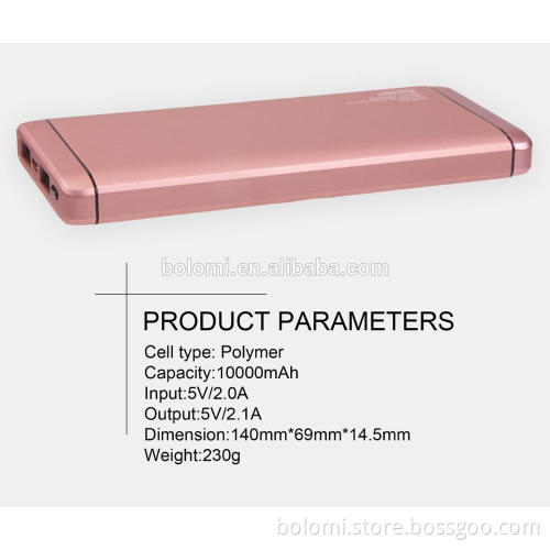 2017 new product power banks 10000mah, polymer lithium ion battery charger